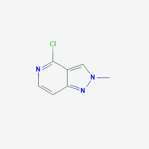 molecular formula C7H6ClN3 B1435609 4-chloro-2-methyl-2H-pyrazolo[4,3-c]pyridine CAS No. 41372-94-5