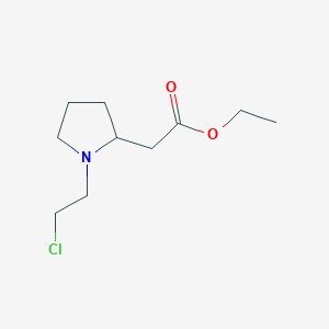 Ethyl [1-(2-chloroethyl)pyrrolidin-2-yl]acetate