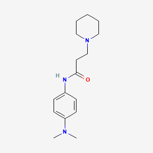 N-[4-(Dimethylamino)phenyl]-3-(piperidin-1-yl)propanamide