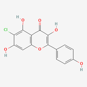 6-Chloro-3,5,7-trihydroxy-2-(4-hydroxyphenyl)-4H-1-benzopyran-4-one