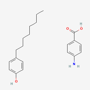 4-Aminobenzoic acid;4-octylphenol