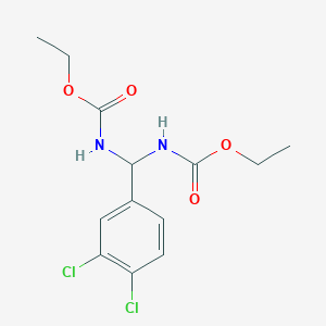 Diethyl [(3,4-dichlorophenyl)methylene]bis(hydrogen carbonimidate)