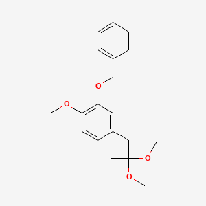 2-(Benzyloxy)-4-(2,2-dimethoxypropyl)-1-methoxybenzene