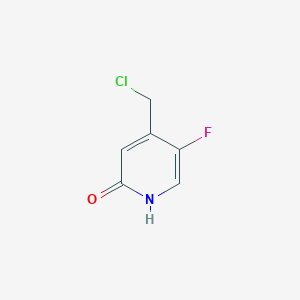 molecular formula C6H5ClFNO B1435626 4-(Chloromethyl)-5-fluoropyridin-2-ol CAS No. 1227584-62-4