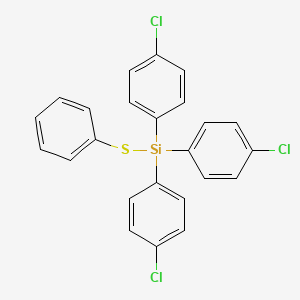 Tris(4-chlorophenyl)(phenylsulfanyl)silane