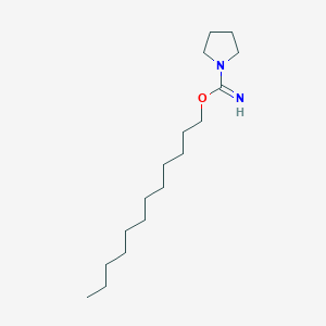 molecular formula C17H34N2O B14356292 Dodecyl pyrrolidine-1-carboximidate CAS No. 93815-38-4