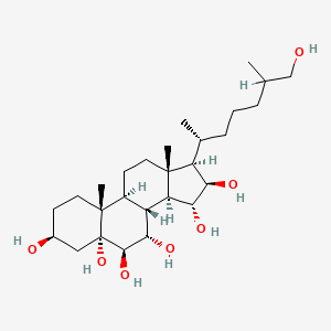 5alpha-Cholestane-3beta,5,6beta,7alpha,15alpha,16beta,26-heptol