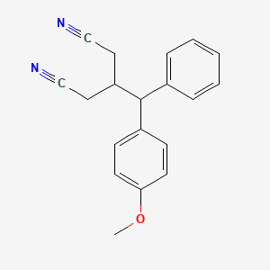 3-[(4-Methoxyphenyl)(phenyl)methyl]pentanedinitrile