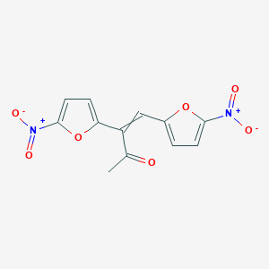 3,4-Bis(5-nitrofuran-2-yl)but-3-en-2-one