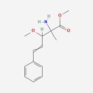 Methyl 2-amino-3-methoxy-2-methyl-5-phenylpent-4-enoate