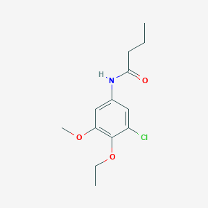 N-(3-Chloro-4-ethoxy-5-methoxyphenyl)butanamide