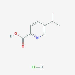 molecular formula C9H12ClNO2 B1435644 5-(Propan-2-yl)pyridine-2-carboxylic acid hydrochloride CAS No. 1803603-79-3