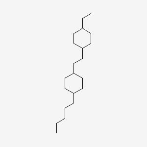 molecular formula C21H40 B14356517 1-Ethyl-4-[2-(4-pentylcyclohexyl)ethyl]cyclohexane CAS No. 91526-03-3