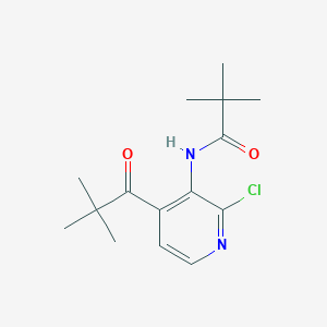 molecular formula C15H21ClN2O2 B1435658 N-(2-氯-4-(叔丁酰基)吡啶-3-基)叔丁酰胺 CAS No. 1951444-95-3