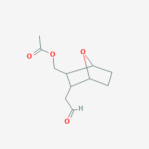 [3-(2-Oxoethyl)-7-oxabicyclo[2.2.1]heptan-2-yl]methyl acetate