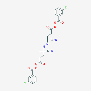 [4-[[5-(3-Chlorobenzoyl)peroxy-2-cyano-5-oxopentan-2-yl]diazenyl]-4-cyanopentanoyl] 3-chlorobenzenecarboperoxoate