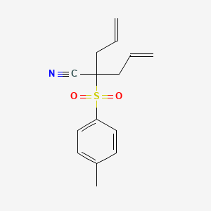 2-(4-Methylbenzene-1-sulfonyl)-2-(prop-2-en-1-yl)pent-4-enenitrile