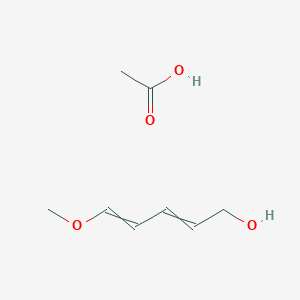 Acetic acid;5-methoxypenta-2,4-dien-1-ol