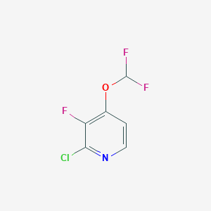 B1435677 2-Chloro-4-(difluoromethoxy)-3-fluoropyridine CAS No. 1805226-09-8