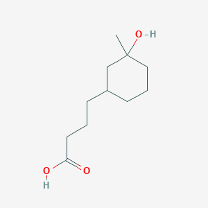 4-(3-Hydroxy-3-methylcyclohexyl)butanoic acid