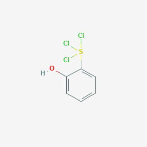 molecular formula C6H5Cl3OS B14356783 2-(Trichloro-lambda~4~-sulfanyl)phenol CAS No. 94728-15-1