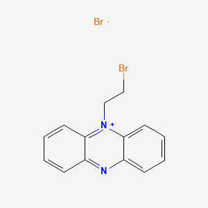 molecular formula C14H12Br2N2 B14356786 5-(2-Bromoethyl)phenazin-5-ium bromide CAS No. 94496-04-5