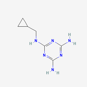 N~2~-(Cyclopropylmethyl)-1,3,5-triazine-2,4,6-triamine