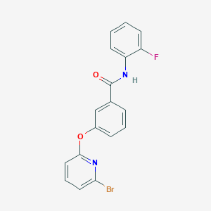 3-[(6-Bromopyridin-2-yl)oxy]-N-(2-fluorophenyl)benzamide