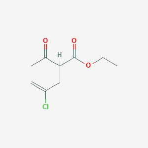 4-Pentenoic acid, 2-acetyl-4-chloro-, ethyl ester