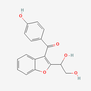 [2-(1,2-Dihydroxyethyl)-1-benzofuran-3-yl](4-hydroxyphenyl)methanone