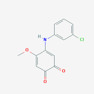 4-(3-Chloroanilino)-5-methoxycyclohexa-3,5-diene-1,2-dione