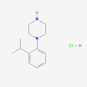 molecular formula C13H21ClN2 B1435685 盐酸1-[2-(丙-2-基)苯基]哌嗪 CAS No. 1459802-94-8