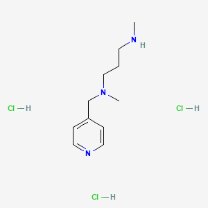 molecular formula C11H22Cl3N3 B1435686 Methyl[3-(methylamino)propyl](pyridin-4-ylmethyl)amine trihydrochloride CAS No. 1803606-91-8