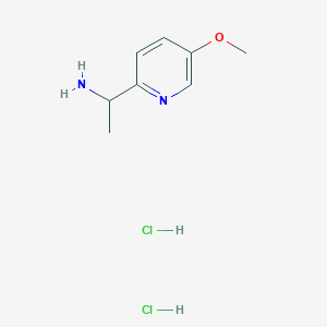 molecular formula C8H14Cl2N2O B1435689 1-(5-甲氧基吡啶-2-基)乙基胺二盐酸盐 CAS No. 1803594-91-3