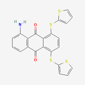 5-Amino-1,4-bis[(thiophen-2-yl)sulfanyl]anthracene-9,10-dione