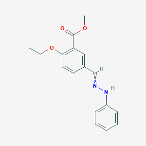 Methyl 2-ethoxy-5-[(2-phenylhydrazinylidene)methyl]benzoate