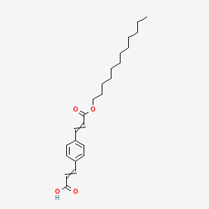 3-{4-[3-(Dodecyloxy)-3-oxoprop-1-EN-1-YL]phenyl}prop-2-enoic acid