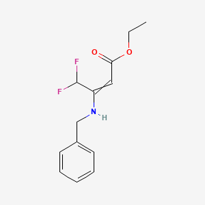 Ethyl 3-(benzylamino)-4,4-difluorobut-2-enoate