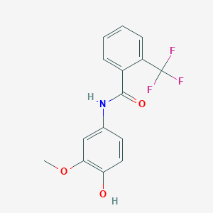 N-(4-Hydroxy-3-methoxyphenyl)-2-(trifluoromethyl)benzamide