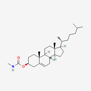 [(3S,8S,9S,10R,13R,14S,17R)-10,13-dimethyl-17-[(2R)-6-methylheptan-2-yl]-2,3,4,7,8,9,11,12,14,15,16,17-dodecahydro-1H-cyclopenta[a]phenanthren-3-yl] N-methylcarbamate