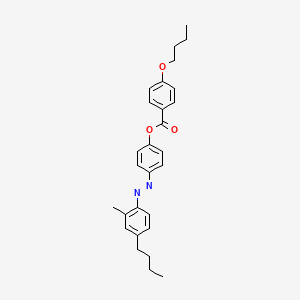 Benzoic acid,4-butoxy-,4-[(4-butyl-2-methylphenyl)azo]phenyl ester