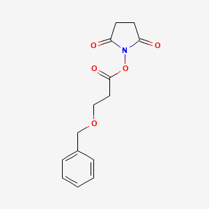 molecular formula C14H15NO5 B1435699 2,5-Dioxopyrrolidin-1-yl 3-(benzyloxy)propanoate CAS No. 1134280-63-9