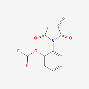 1-[2-(Difluoromethoxy)phenyl]-3-methylidenepyrrolidine-2,5-dione