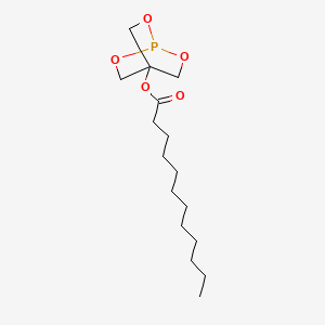 2,6,7-Trioxa-1-phosphabicyclo[2.2.2]octan-4-YL dodecanoate