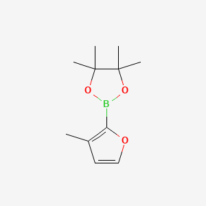 molecular formula C11H17BO3 B1435702 4,4,5,5-Tetramethyl-2-(3-methylfuran-2-yl)-1,3,2-dioxaborolane CAS No. 921938-69-4