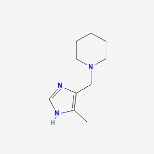 1-[(5-Methyl-1H-imidazol-4-yl)methyl]piperidine