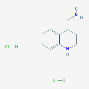 molecular formula C10H16Cl2N2 B1435706 (1,2,3,4-Tetrahydroquinolin-4-yl)methanamine dihydrochloride CAS No. 1955547-03-1