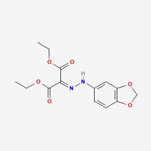 Diethyl [2-(2H-1,3-benzodioxol-5-yl)hydrazinylidene]propanedioate