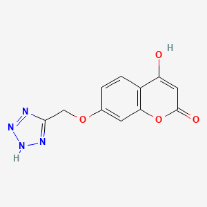 4-Hydroxy-7-[(2H-tetrazol-5-yl)methoxy]-2H-1-benzopyran-2-one