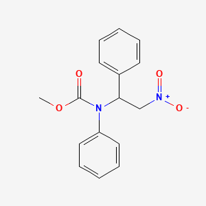 Methyl (2-nitro-1-phenylethyl)phenylcarbamate